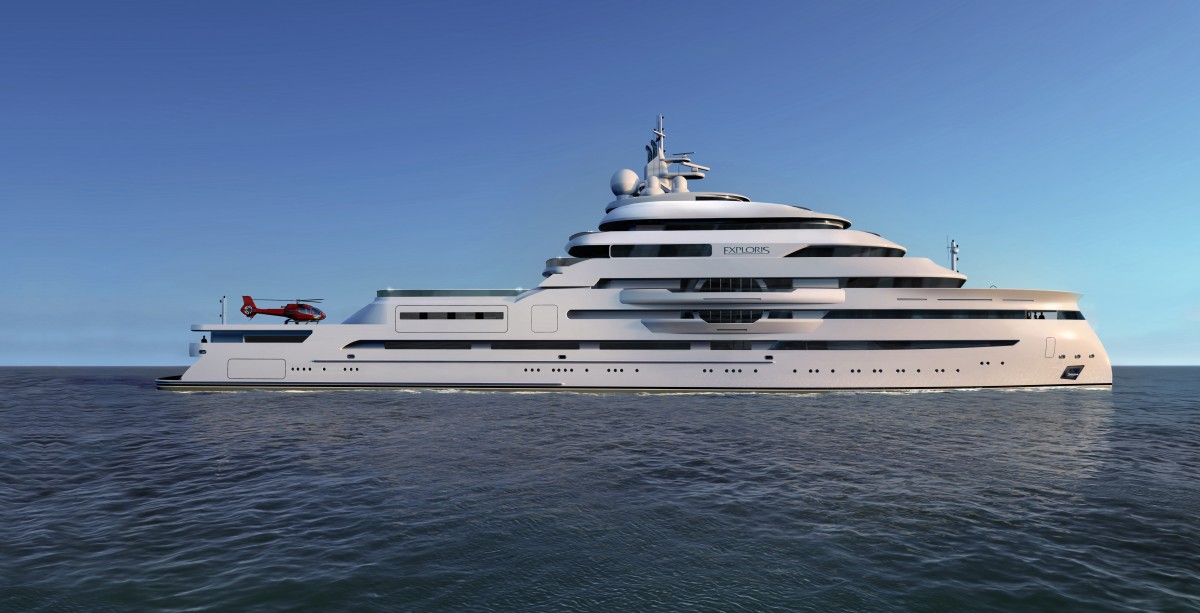 Gresham Yacht Design - Exploris superyacht concept profile