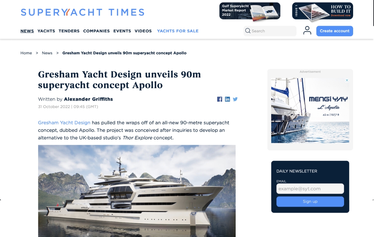 News image for SuperyachtTimes take a look at Apollo