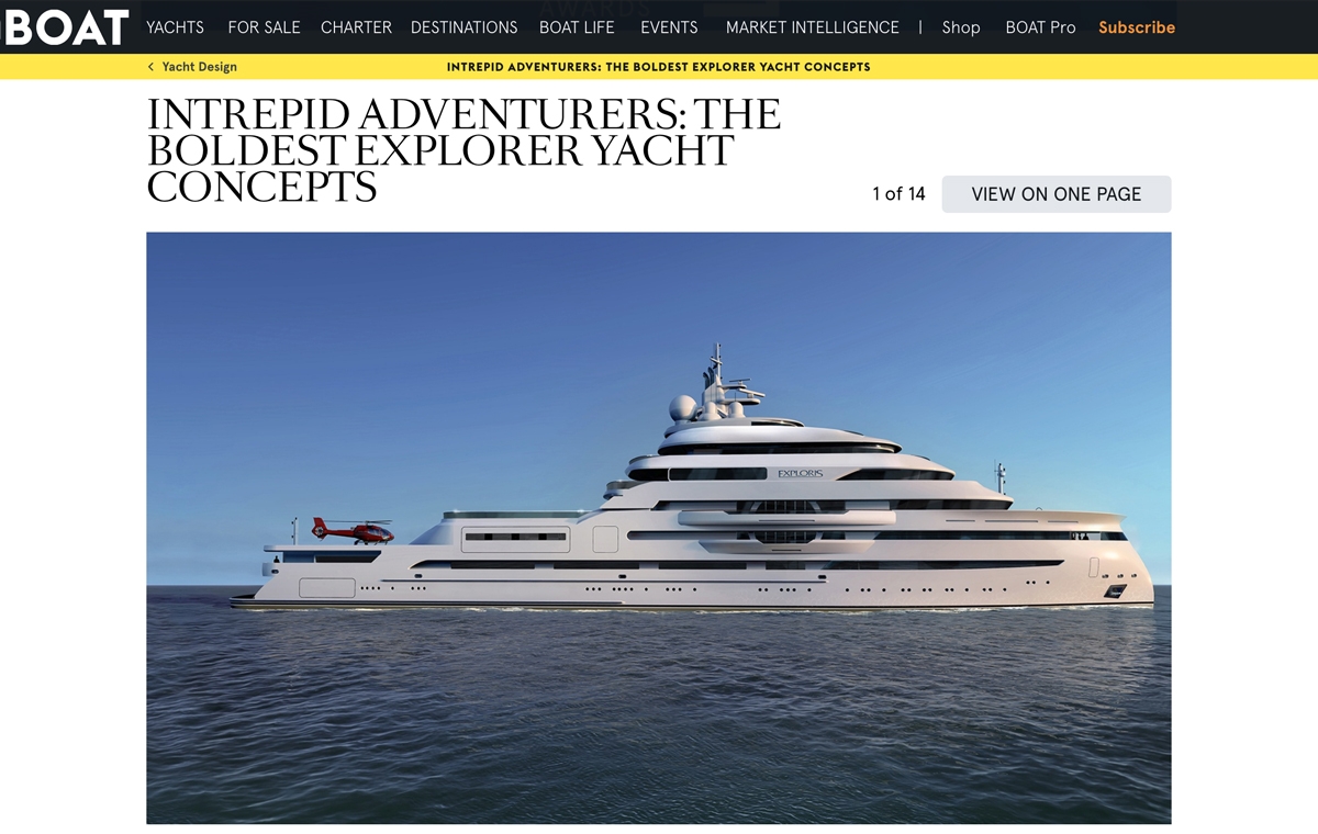 News image for Exploris makes Boat International's List of Bold Explorers