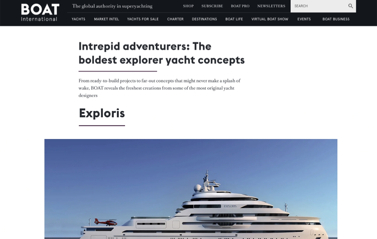 News image for BI's list of the boldest explorer yacht concepts
